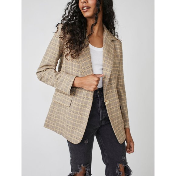 Free People Jackets & Blazers - FREE PEOPLE Menswear Crosby Blazer / Winter Wheat